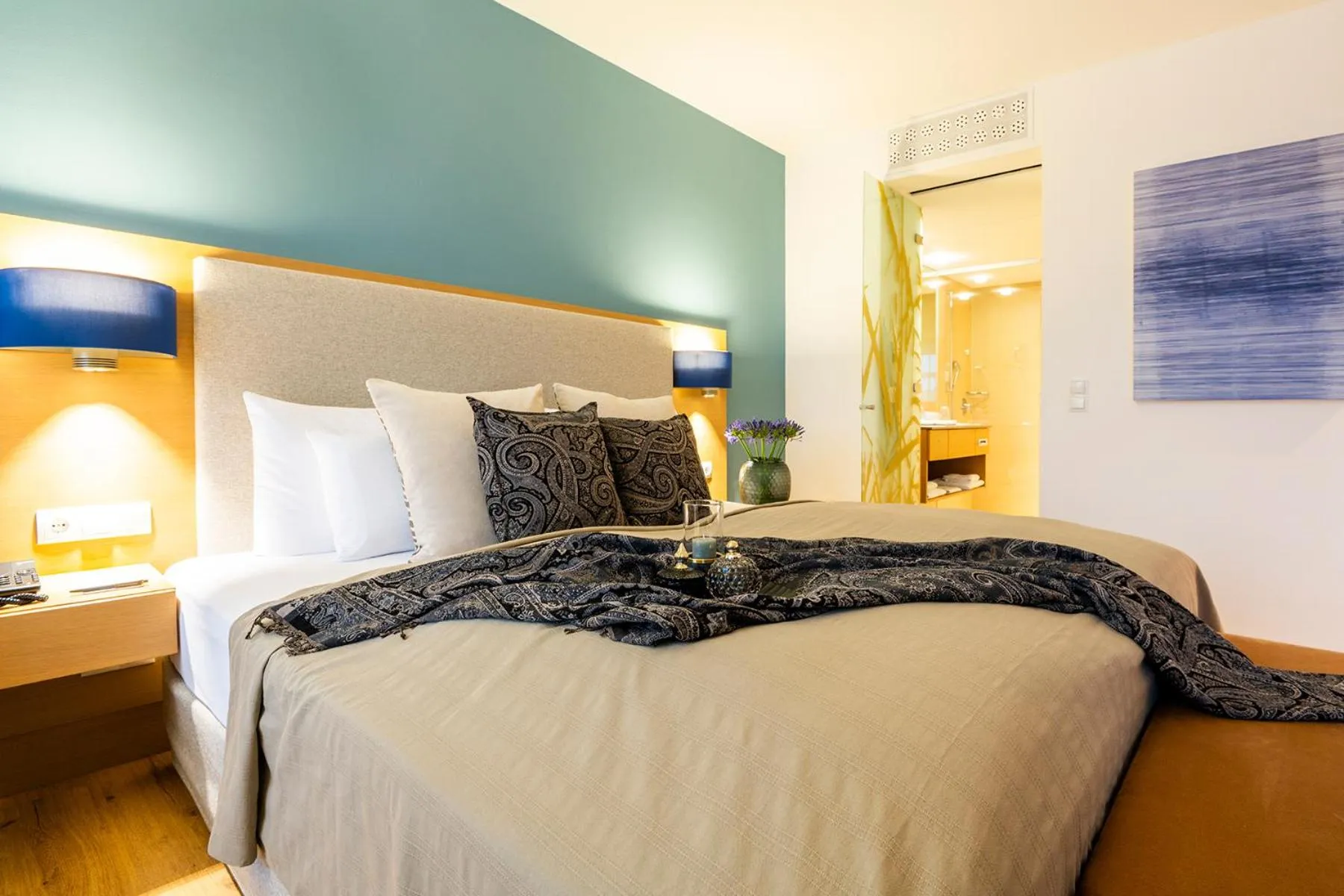 Bedroom, Bed in Seehotel am Kaiserstrand