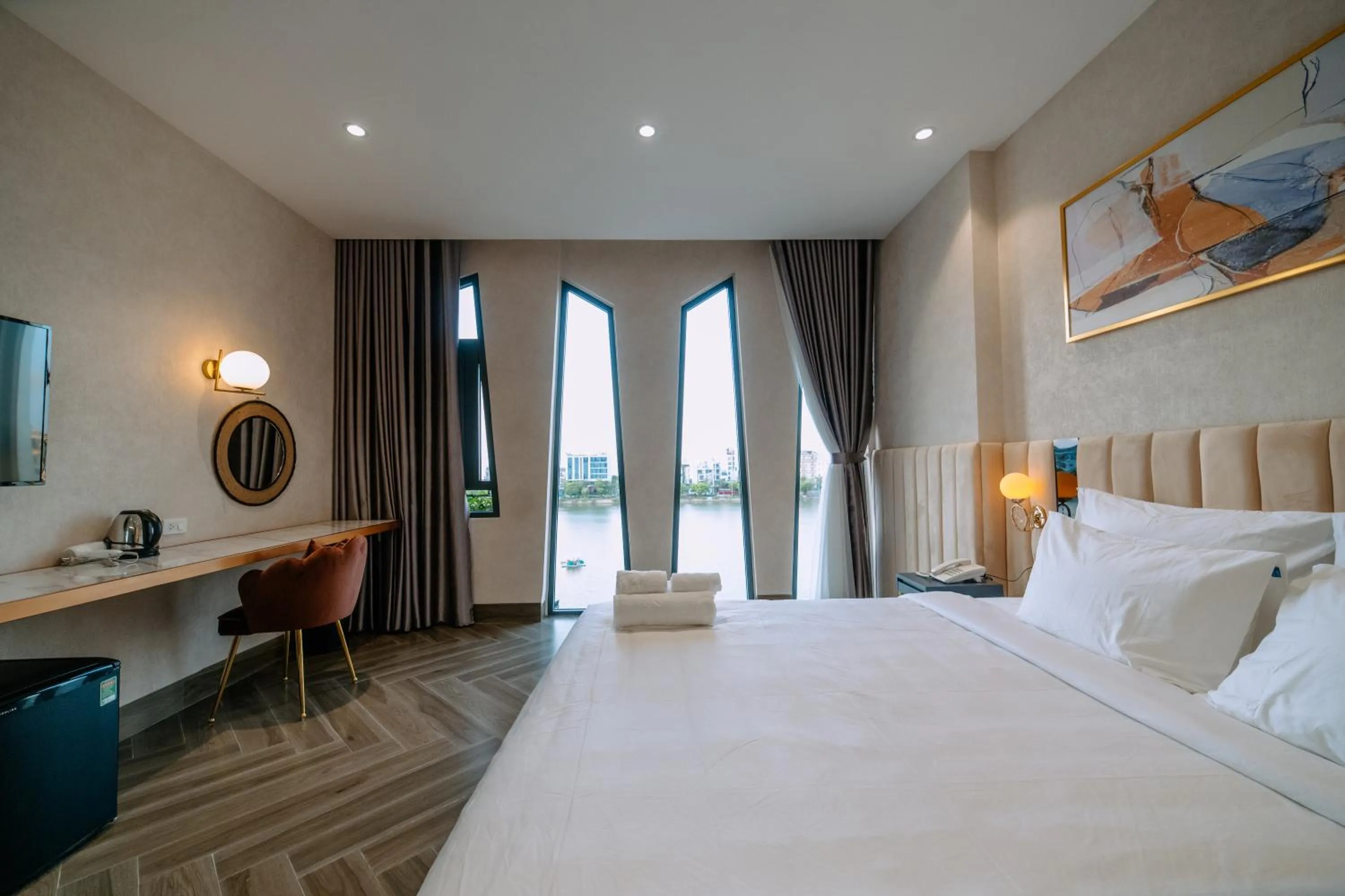 Bed in La Beaute Hotel - Quy Nhơn