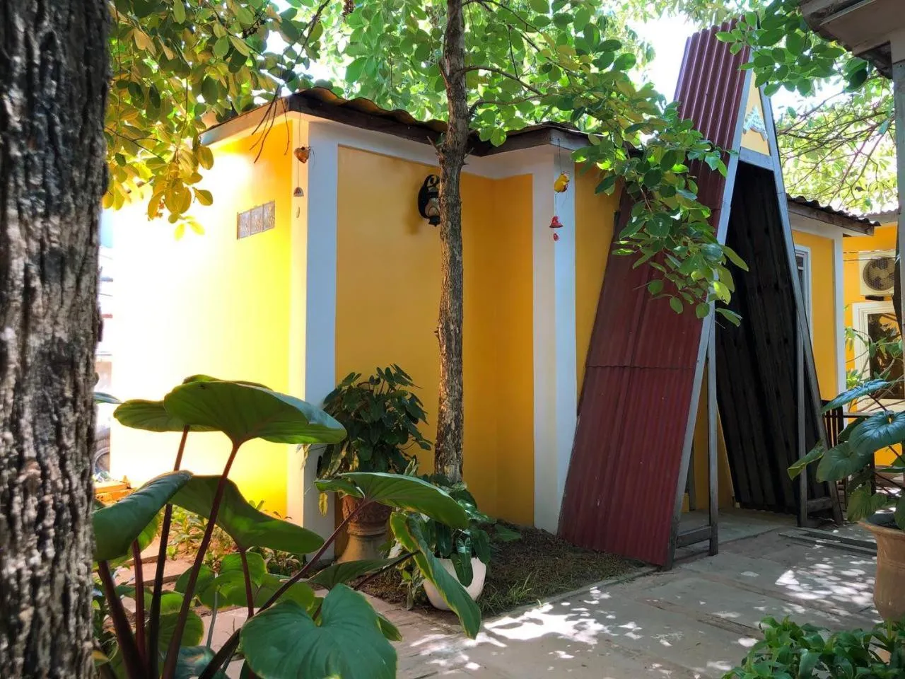 Garden view in Boyada Villa Siem Reap
