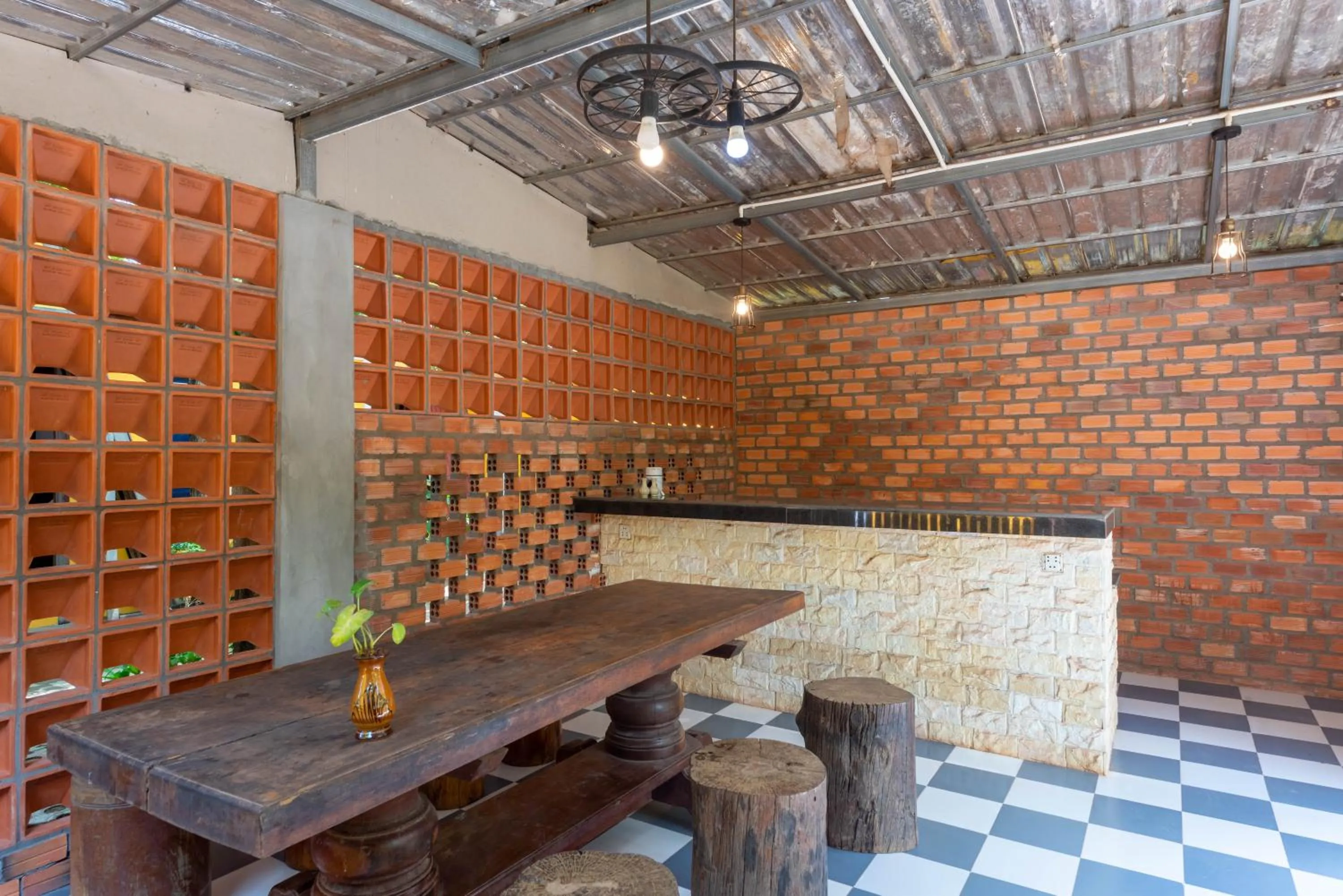 Dining area in Boyada Villa Siem Reap