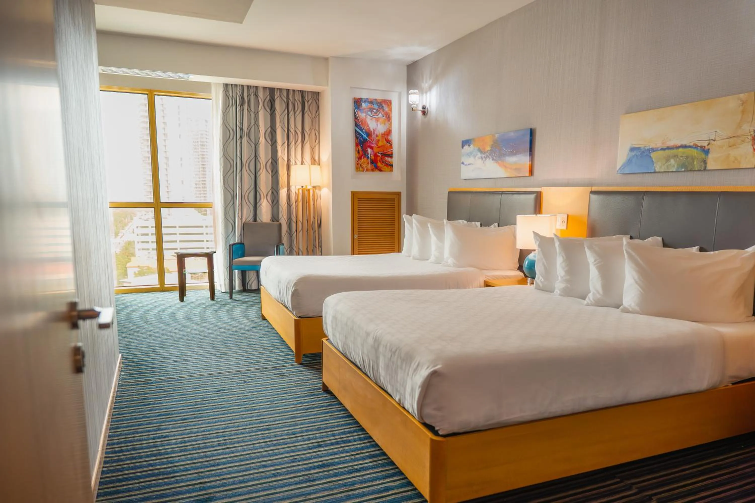 Bed in Galaxy Hotel Downtown