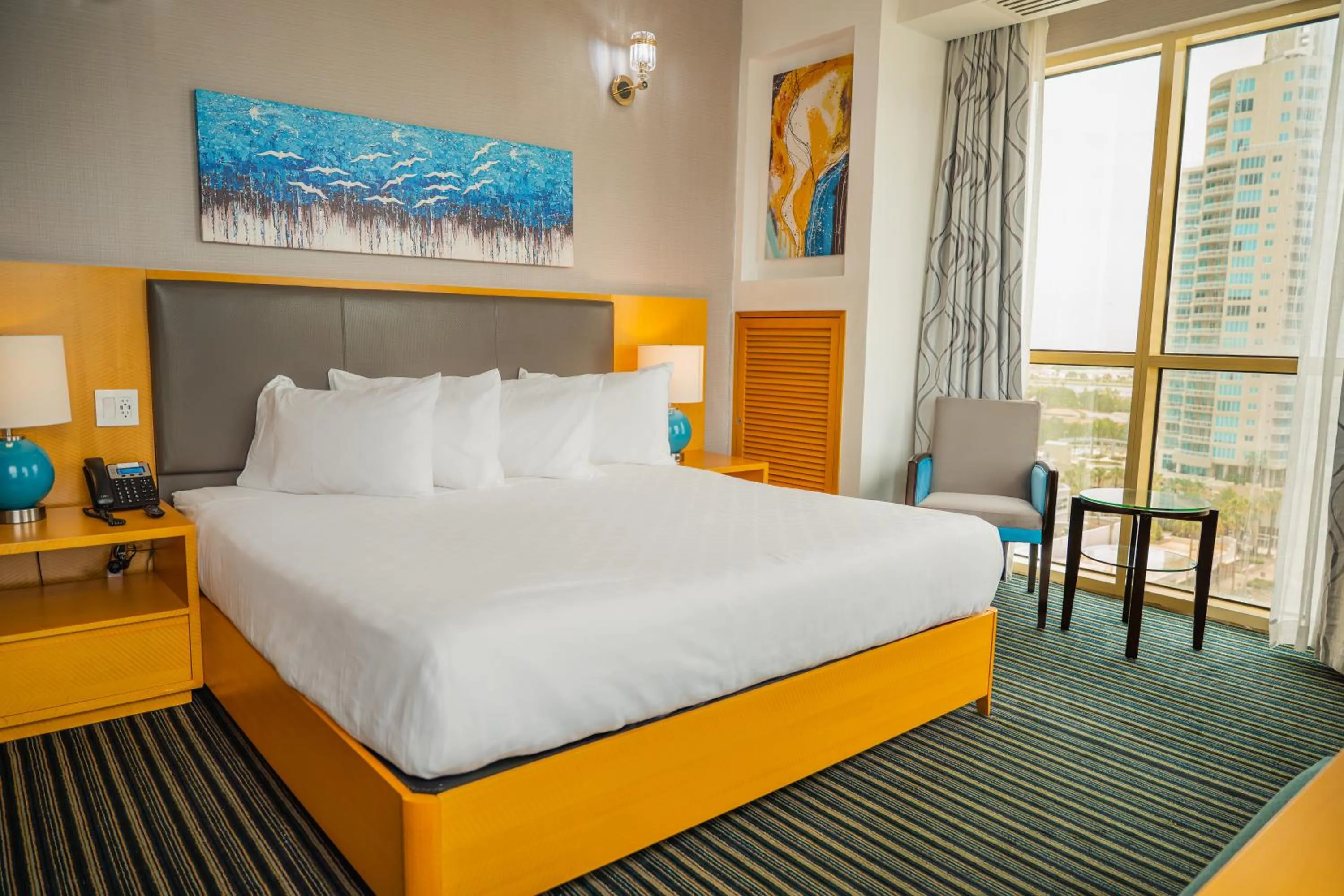 Bed in Galaxy Hotel Downtown