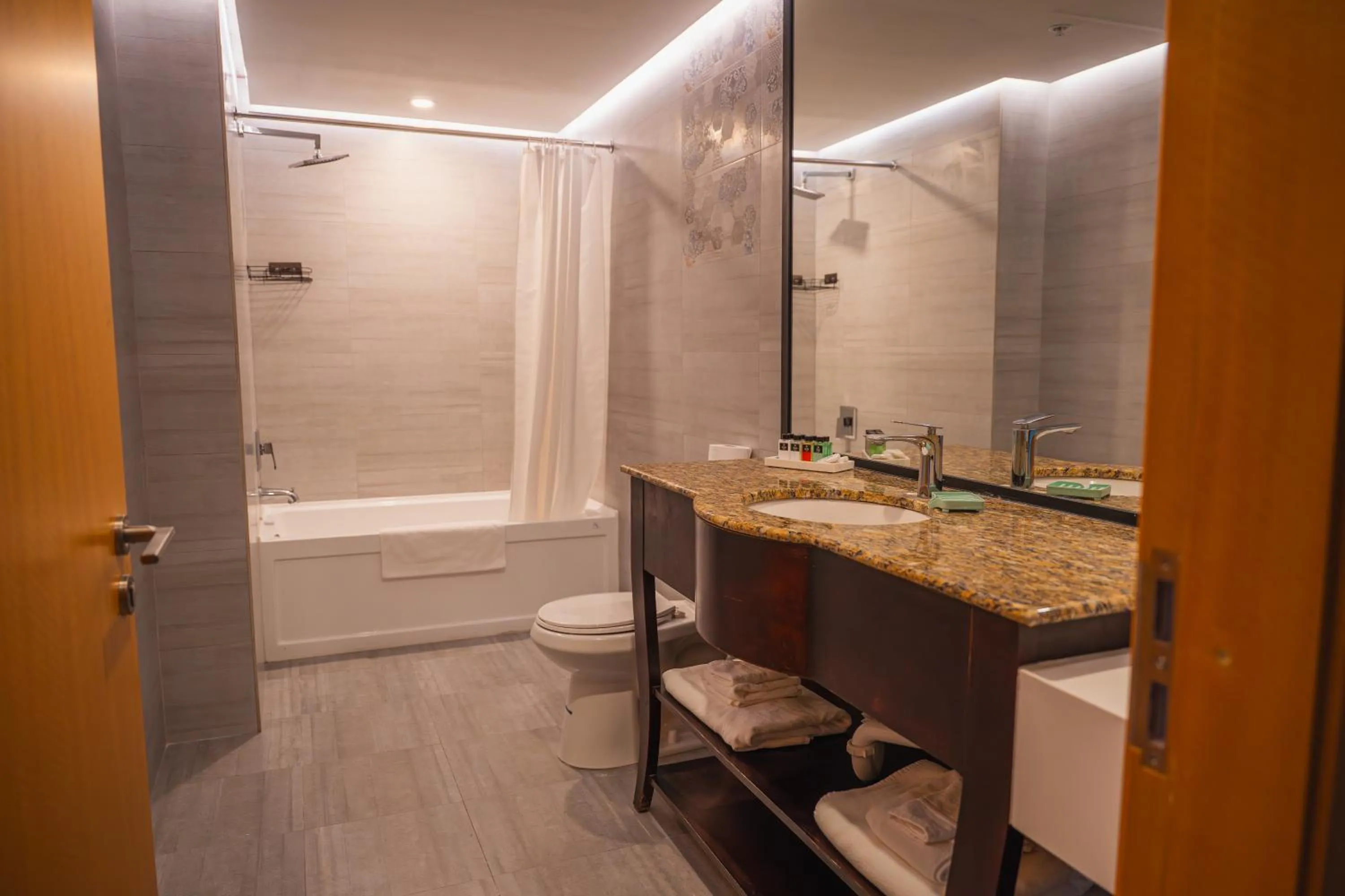 Bath in Galaxy Hotel Downtown